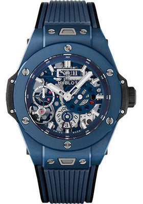 Hublot Big Bang MECA-10 Ceramic Blue Watch-414.EX.5123.RX - Luxury Time NYC