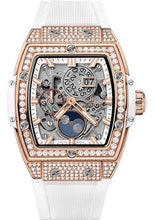 Load image into Gallery viewer, Hublot Big Bang Moonphase King Gold White Pave Watch-647.OE.2080.RW.1604 - Luxury Time NYC