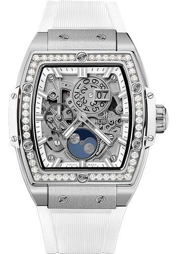 Hublot Big Bang Moonphase Titanium White Diamonds Watch-647.NE.2070.RW.1204 - Luxury Time NYC