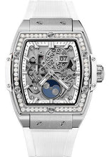 Load image into Gallery viewer, Hublot Big Bang Moonphase Titanium White Diamonds Watch-647.NE.2070.RW.1204 - Luxury Time NYC