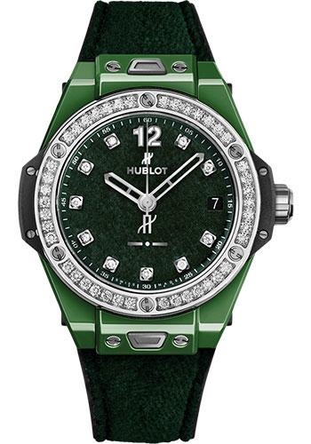 Hublot Big Bang One Click Italia Independent Dark Green Velvet Limited Edition of 100 Watch-465.GX.277G.NR.1204.ITI18 - Luxury Time NYC