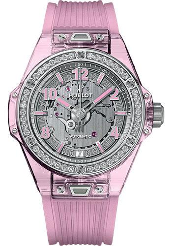 Hublot Big Bang One Click Pink Sapphire Diamonds Limited Edition of 200 Watch-465.JP.4802.RT.1204 - Luxury Time NYC