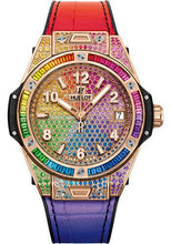Load image into Gallery viewer, Hublot Big Bang One Click Rainbow King Gold Watch - 39 mm - Gem Set Dial-465.OX.9910.LR.0999 - Luxury Time NYC