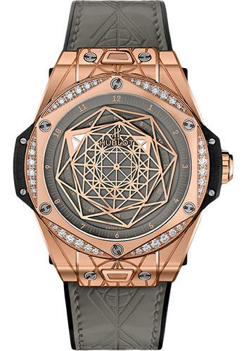 Hublot Big Bang One Click Sang Bleu King Gold Grey Diamonds Watch - 39 mm - Grey Dial Limited Edition of 100-465.OS.7048.VR.1204.MXM20 - Luxury Time NYC