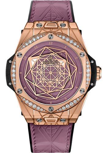 Hublot Big Bang One Click Sang Bleu King Gold Pink Diamonds Watch - 39 mm - And Pink Dial Limited Edition of 100-465.OS.89P8.VR.1204.MXM20 - Luxury Time NYC