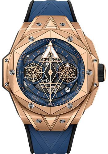 Hublot Big Bang Sang Bleu II King Gold Blue Watch - 45 mm - Blue Dial Limited Edition of 100-418.OX.5108.RX.MXM20 - Luxury Time NYC