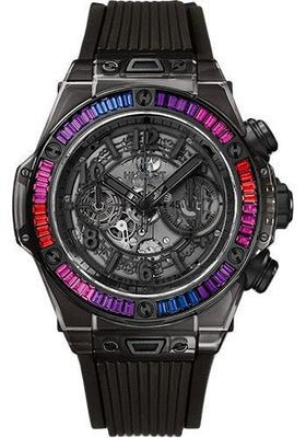 Hublot Big Bang Unico All Black Sapphire Galaxy Limited Edition of 50 Watch-411.JB.4901.RT.4098 - Luxury Time NYC