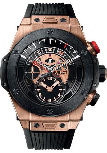 Hublot Big Bang Unico Bi-Retrograde Chrono King Gold Ceramic Watch-413.OM.1128.RX - Luxury Time NYC
