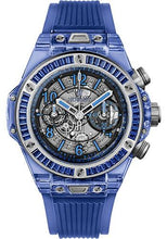 Load image into Gallery viewer, Hublot Big Bang Unico Blue Sapphire Baguettes Watch-411.JL.4809.RT.1901 - Luxury Time NYC