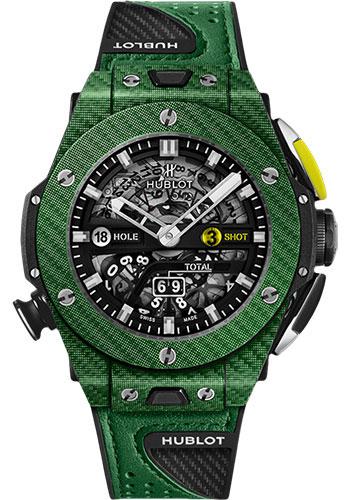 Hublot Big Bang Unico Golf Green Carbon Watch - 45 mm - Black Skeleton Dial Limited Edition of 100-416.YG.5220.VR - Luxury Time NYC