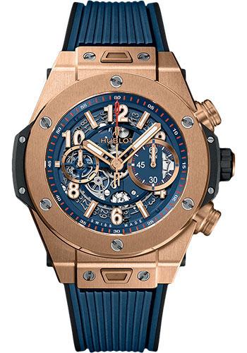 Hublot Big Bang Unico King Gold Blue Watch-411.OX.5189.RX - Luxury Time NYC