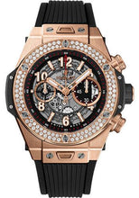 Load image into Gallery viewer, Hublot Big Bang Unico King Gold Diamonds Watch - 45 mm - Black Skeleton Dial-411.OX.1180.RX.1104 - Luxury Time NYC