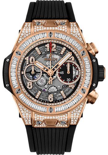 Hublot Big Bang Unico King Gold Jewellery 42mm Watch - 42 mm - Black Skeleton Dial-441.OX.1180.RX.0904 - Luxury Time NYC