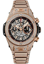 Load image into Gallery viewer, Hublot Big Bang Unico King Gold Pave Bracelet Watch-411.OX.1180.OX.3704 - Luxury Time NYC