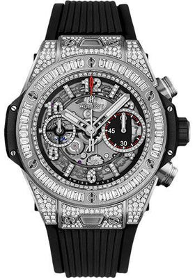 Hublot Big Bang Unico Titanium Jewellery 42mm Watch - 42 mm - Black Skeleton Dial-441.NX.1170.RX.0904 - Luxury Time NYC