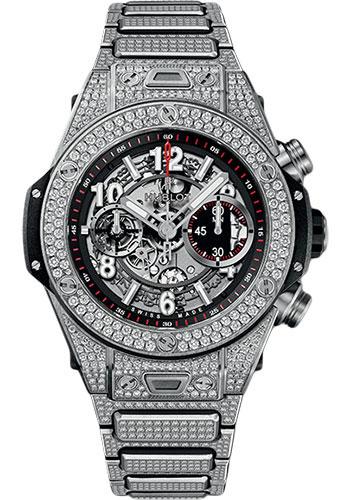Hublot Big Bang Unico Titanium Pave Bracelet Watch-411.NX.1170.NX.3704 - Luxury Time NYC
