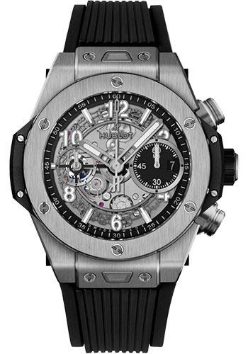 Hublot Big Bang Unico Titanium Watch - 42 mm - Black Skeleton Dial - Black Lined Rubber Strap-441.NX.1171.RX - Luxury Time NYC