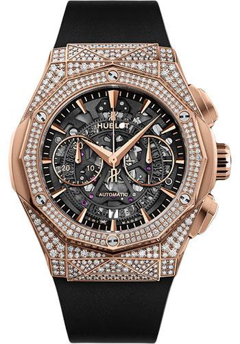Hublot Classic Fusion Aerofusion Chronograph Orlinski King Gold Pave Watch - 45 mm - Sapphire Crystal Dial-525.OX.0180.RX.1704.ORL19 - Luxury Time NYC
