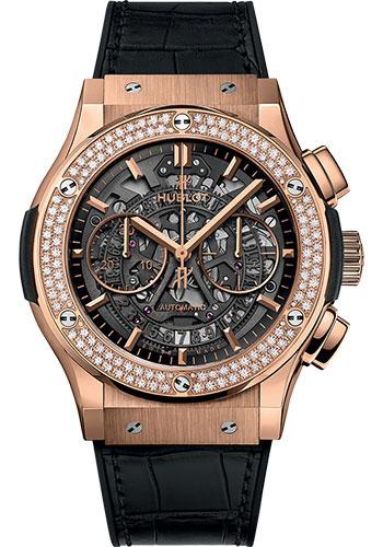 Hublot Classic Fusion Aerofusion King Gold Diamonds Watch - 45 mm - Sapphire Dial-525.OX.0180.LR.1104 - Luxury Time NYC