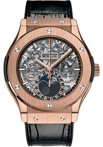 Hublot Classic Fusion Aerofusion Moonphase King Gold Watch-517.OX.0180.LR - Luxury Time NYC