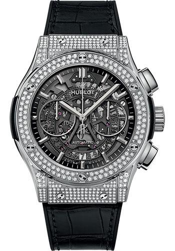 Hublot Classic Fusion Aerofusion Titanium Pave Watch - 45 mm - Sapphire Dial-525.NX.0170.LR.1704 - Luxury Time NYC