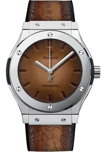 Hublot Classic Fusion Berluti Scritto Platinum Limited Edition of 100 Watch-511.TX.050T.VR.BER16 - Luxury Time NYC