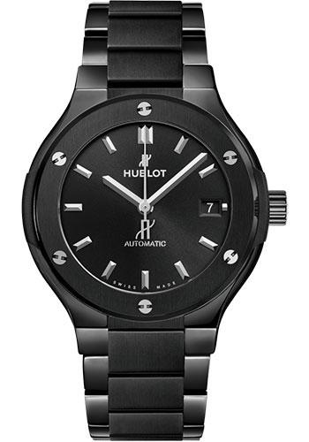 Hublot Classic Fusion Black Magic Bracelet Watch - 38 mm - Black Dial-568.CM.1470.CM - Luxury Time NYC
