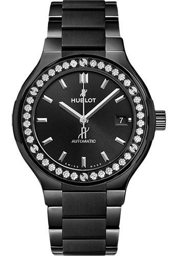Hublot Classic Fusion Black Magic Diamonds Watch-568.CM.1470.CM.1204 - Luxury Time NYC