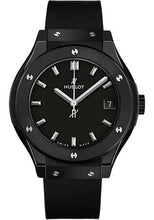Load image into Gallery viewer, Hublot Classic Fusion Black Magic Watch - 33 mm - Black Dial - Black Lined Rubber Strap-581.CM.1171.RX - Luxury Time NYC