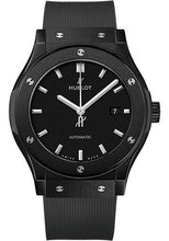Load image into Gallery viewer, Hublot Classic Fusion Black Magic Watch - 42 mm - Black Dial - Black Lined Rubber Strap-542.CM.1171.RX - Luxury Time NYC