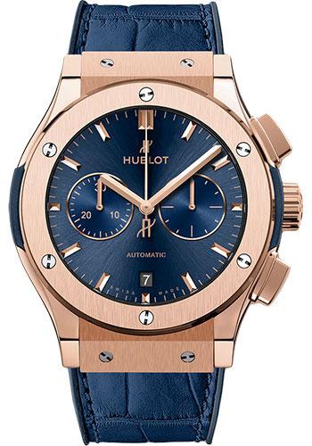 Hublot Classic Fusion Blue Chronograph King Gold Watch-541.OX.7180.LR - Luxury Time NYC