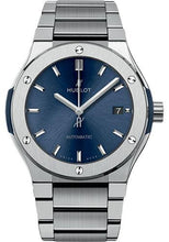 Load image into Gallery viewer, Hublot Classic Fusion Blue Titanium Bracelet Watch-510.NX.7170.NX - Luxury Time NYC