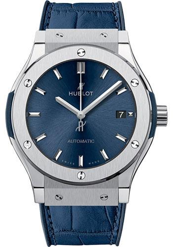 Hublot Classic Fusion Blue Titanium Watch-511.NX.7170.LR - Luxury Time NYC