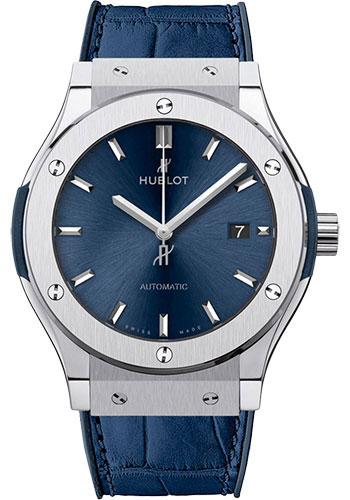 Hublot Classic Fusion Blue Titanium Watch-542.NX.7170.LR - Luxury Time NYC