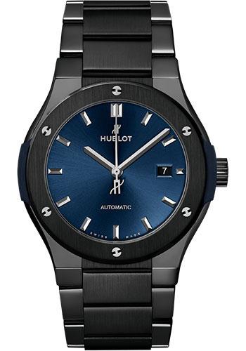 Hublot Classic Fusion Ceramic Blue Bracelet Watch - 42 mm - Blue Dial-548.CM.7170.CM - Luxury Time NYC