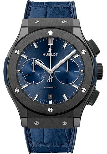 Hublot Classic Fusion Ceramic Blue Chronograph Watch-521.CM.7170.LR - Luxury Time NYC