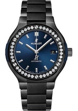 Load image into Gallery viewer, Hublot Classic Fusion Ceramic Blue Diamonds Watch-568.CM.7170.CM.1204 - Luxury Time NYC