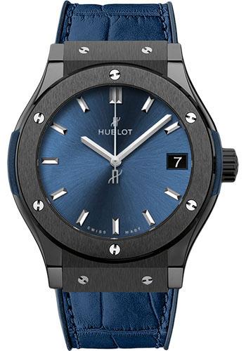 Hublot Classic Fusion Ceramic Blue Watch-581.CM.7170.LR - Luxury Time NYC