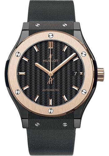 Hublot Classic Fusion Mat 18kt Rose Gold Black Dial Automatic