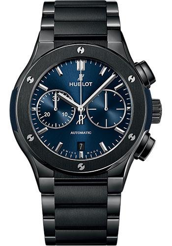 Hublot Classic Fusion Chronograph Ceramic Blue Bracelet Watch-520.CM.7170.CM - Luxury Time NYC
