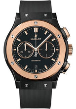 Load image into Gallery viewer, Hublot Classic Fusion Chronograph Ceramic King Gold Watch - 42 mm - Black Dial - Black Lined Rubber Strap-541.CO.1181.RX - Luxury Time NYC