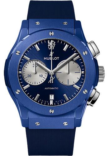 Hublot Classic Fusion Chronograph Chelsea Watch - 45 mm - Silver Counters And Blue Finished Dial Limited Edition of 100-521.EX.7179.RX.CFC19 - Luxury Time NYC