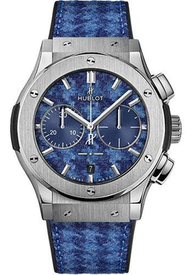 Hublot Classic Fusion Chronograph Italia Independent Pieds-De-Poule Titanium Limited Edition of 100 Watch-521.NX.2710.NR.ITI18 - Luxury Time NYC