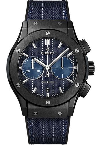 Hublot Classic Fusion Chronograph Italia Independent Pinstripe Ceramic Limited Edition of 100 Watch-521.CM.2707.NR.ITI18 - Luxury Time NYC