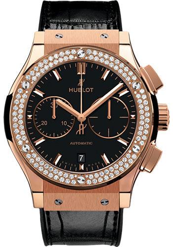 Hublot Classic Fusion Chronograph King Gold Diamond Watch-521.OX.1181.LR.1104 - Luxury Time NYC