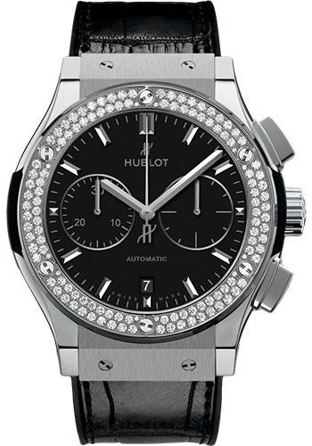 Hublot Classic Fusion Chronograph Titanium Diamonds Watch-521.NX.1171.LR.1104 - Luxury Time NYC