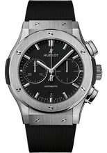 Load image into Gallery viewer, Hublot Classic Fusion Chronograph Titanium Watch - 45 mm - Black Dial - Black Lined Rubber Strap-521.NX.1171.RX - Luxury Time NYC