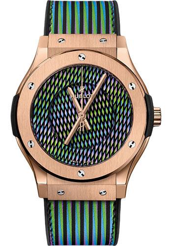 Hublot Classic Fusion Cruz Diez King Gold Watch - 45 mm - Cruz Diez Dial Limited Edition of 30-511.OX.8900.VR.CZD19 - Luxury Time NYC