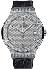 Load image into Gallery viewer, Hublot Classic Fusion Diamond Paved Titanium - Diamond Paved Dial - Rubber Alligator Strap-565.NX.9010.LR.1704 - Luxury Time NYC