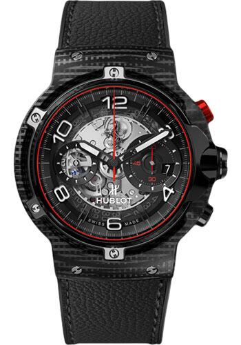 Hublot Classic Fusion Ferrari GT 3D Carbon Watch - 45 mm - Sapphire Crystal Dial-526.QB.0124.VR - Luxury Time NYC